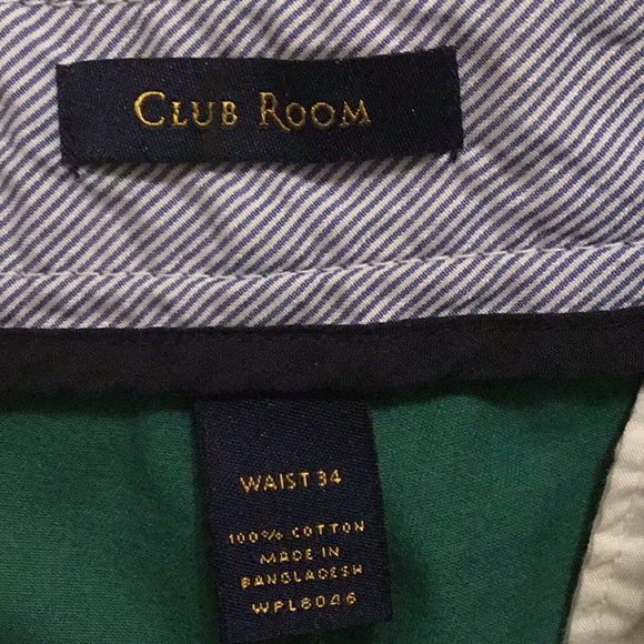 Club Room green twill shorts. Size 36. - Picture 3 of 4